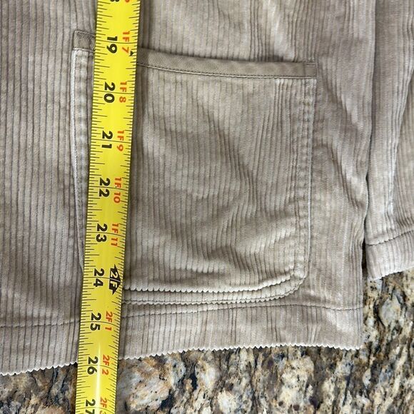 Orvis Cotton Beige Color Corduroy Button Front Jacket Size 10 - Picture 8 of 8